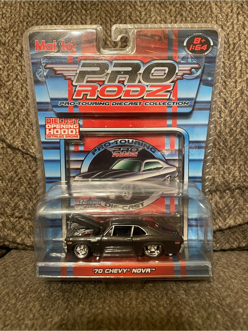 Maisto Pro Rodz '70 Chevy Nova Diecast Car - Black